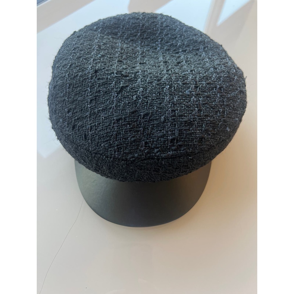 Black Chauffeur Hat Classic Vintage Newsboy Cap Peaked Beret One Size